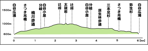 白谷雲水峡高低表